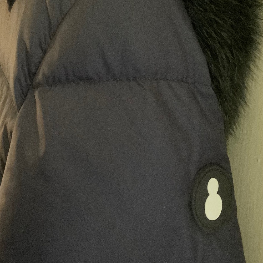 Navy Snowman Puffer Coat M - Picture 3 of 9